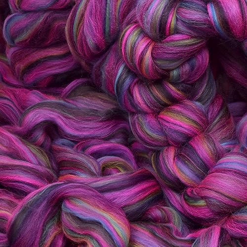 Image of Living Dreams Yarn Combed Top Roving. Limited Edition Fiber for Spinning, Needle Felting, Wet Felting, Weaving and Crafting. Designer Merino, Night Fever