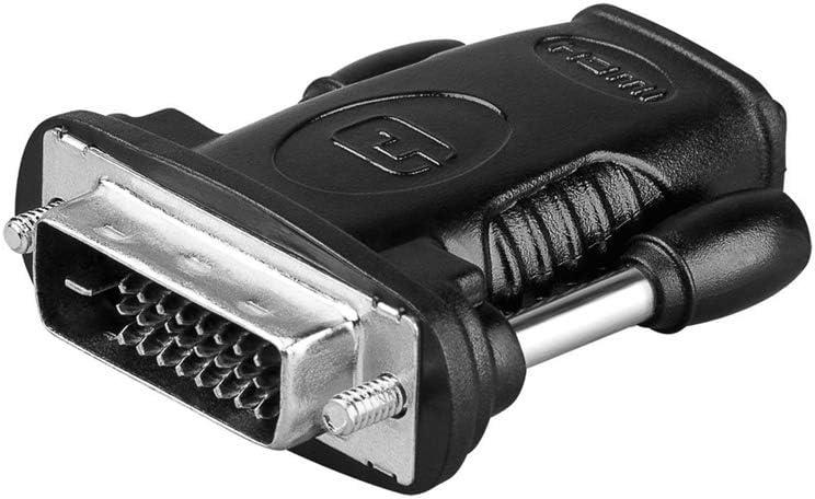 Goobay 68482 HDMI/DVI-D Adapter, Nickel Plated, Female, Type A, black