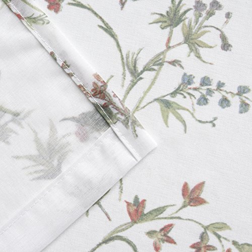 Maytex Dragonfly Garden Semi Sheer Fabric Shower Curtain, 70 x 72 Inches, Multi