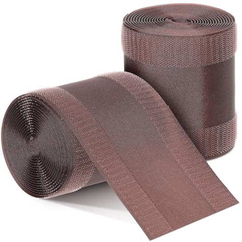 Image of WILLBOND Carpet Cord Cover Cable Protector Floor Cover Cable Protector Management Only for Commercial Office Carpet(19.69 ft,Brown)