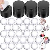 Langlebiges Material: Unsere runden Magnetscheiben bestehen aus Gummi, sind leicht und einfach aufzutragen. Die Kuppel-Cabochons bestehen aus Glas, sind stabil und langlebig, nicht leicht zu zerbrechen und eignen sich gut für die Herstellung von Kühlschrankmagneten, Ringen, Armbändern, Ohrringen, Halsketten, Staubstopfen, Anhängern und anderen Kristallarbeiten