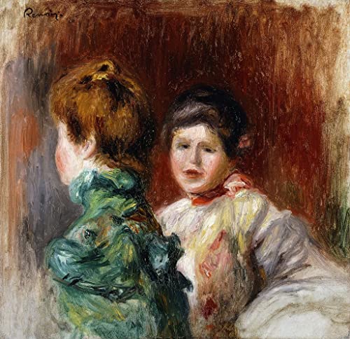 Art mural Renoir : sublimez votre salon avec l'affiche Esquisse Deux Têtes De Femmes