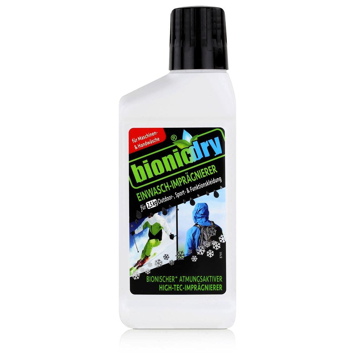 Erdal-Rex GmbH BIONICDRY Einwasch-Imprägnierer Fluorcarbonfreie Textilimprägnierung 250 ml - Flasche