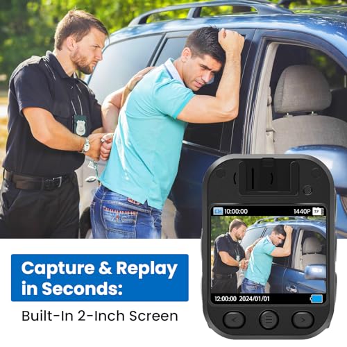 image for MY&SPIKECAM SPIKECAM Super Strong Clip Body Cameras with Audio Video R