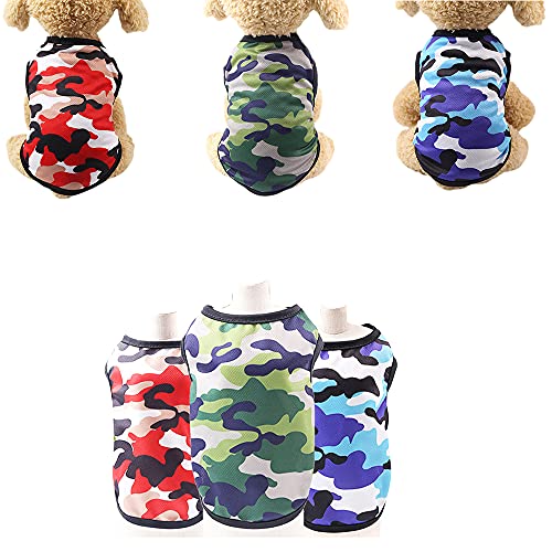 Sebaoyu Set of 3 Puppy Clothes Dog Apparel & Accessories Dogs Clothes for Small Dogs Girl Dog Shirts Chihuahua Clothes Small Dog Clothes Dog Tshirts Clothes for Teacup Puppies Dog Clothing