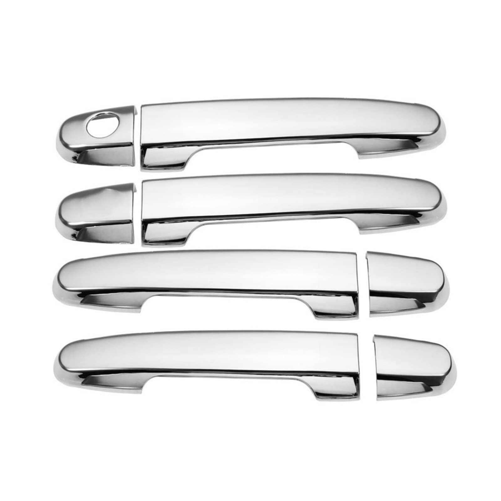 Trxjjvm 1 Keyhole For Toyota For Corolla E140 E150 2007-2013 Car Door Handle Cover Bowl Trim Styling Accessories Overlay Sticker Car Exterior Door Handle(1 Keyhole)