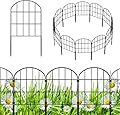 Decorative Garden Fence No Dig Fencing 12 Pack, 13ft (L) x 24in (H) Rustproof Metal Wire Panel Border Animal Barrier,Apply to Dog Fencing Outdoor for The Yard