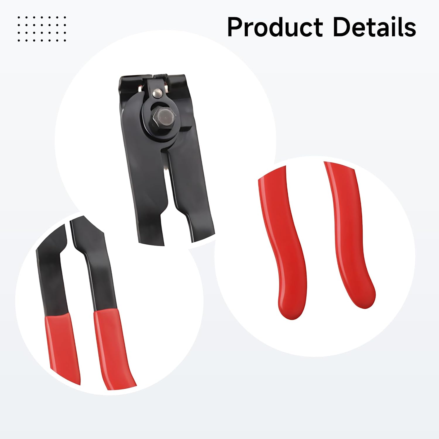 Generic Cutting Pliers Set, Dust Cover Hose Clamp, Automotive Repair Tool, Includes 5 Large And 5 Small Clamps, Ball Joint Clamp, Exhaust Pipe Bracket Clamp, Flat-Nose Plier