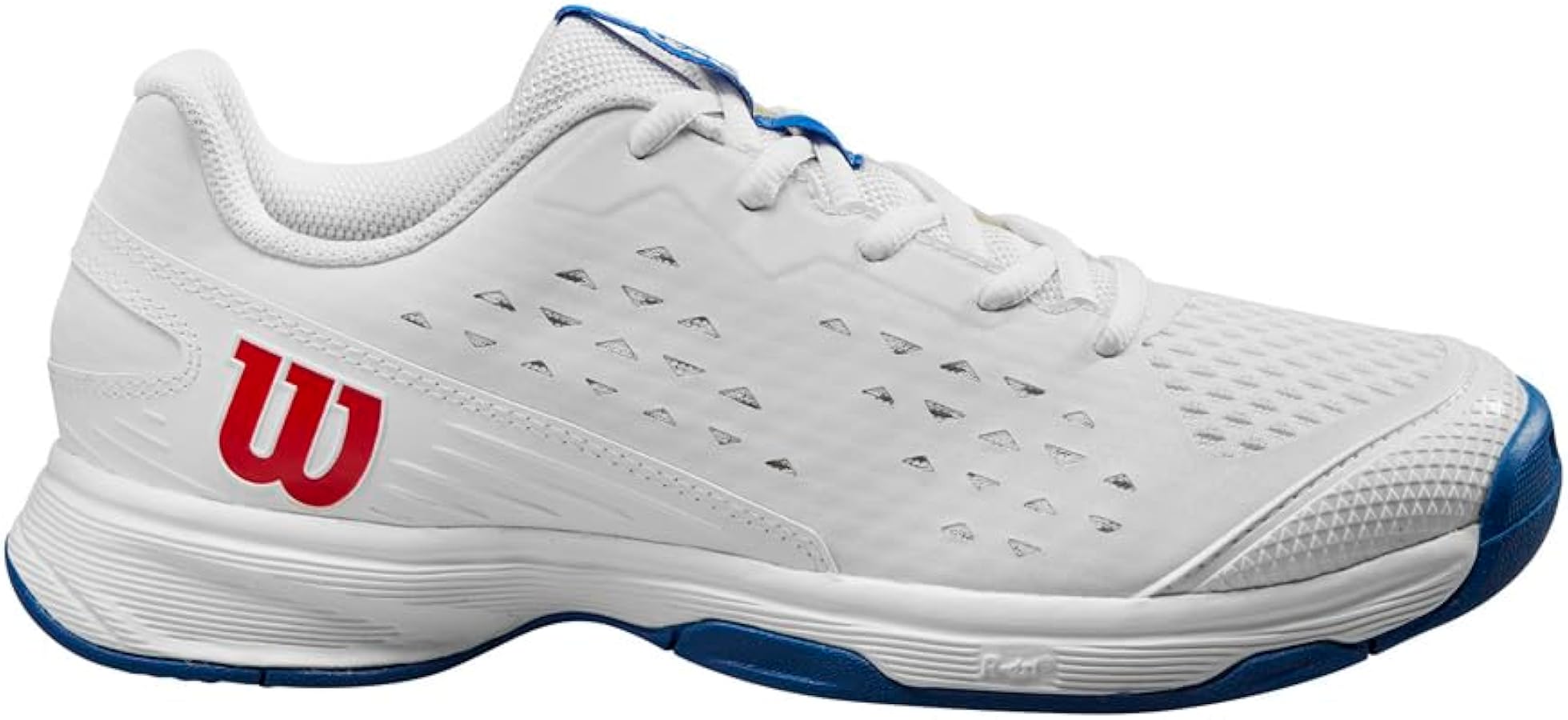Amazon.com | Wilson Rush Pro Jr L Tennis Shoe, White/Deja Vu Blue