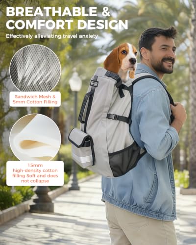 FOXFOCUS Waterproof Dog Backpack Small