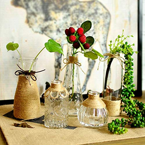 328 Ft Natural Jute Twine String Thin Ribbon Hemp Twine for Craft Plant Gift Wrapping Christmas Handmade Arts Decoration Packing String Home decor (328 Ft (100M))