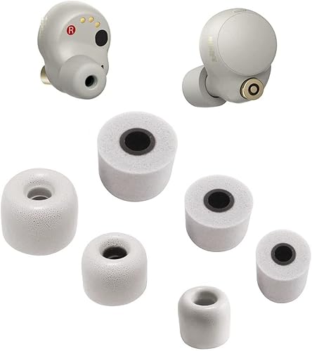 Miniatura 9 de JNSA Reemplazo para Sony WF-1000XM4 1000XM5 C700n Linkbuds S - Almohadillas de espuma viscoelástica con cancelación de ruido, tapón para los oídos,