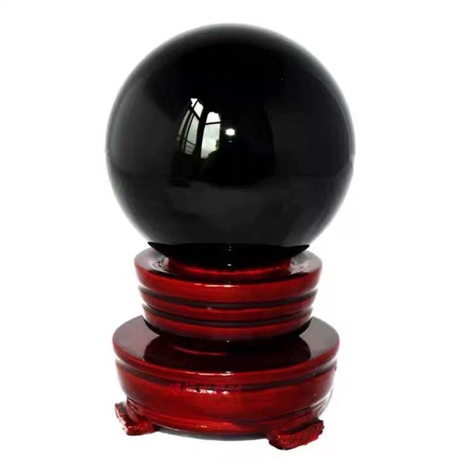 Boule de cristal en obsidienne naturelle de 19cm pour le Feng Shui de la maison