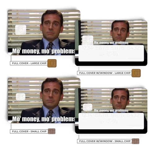 Mo Problems Credit Card Skin Debit Card Stickers for Key, Debit, Credit, Bank Card 4PCS Card Skin for Adults, 000802a2