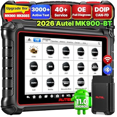 Autel Scanner MaxiCOM MK900BT Bidirectional Tool, 40+ Service, CAN-FD& DOIP