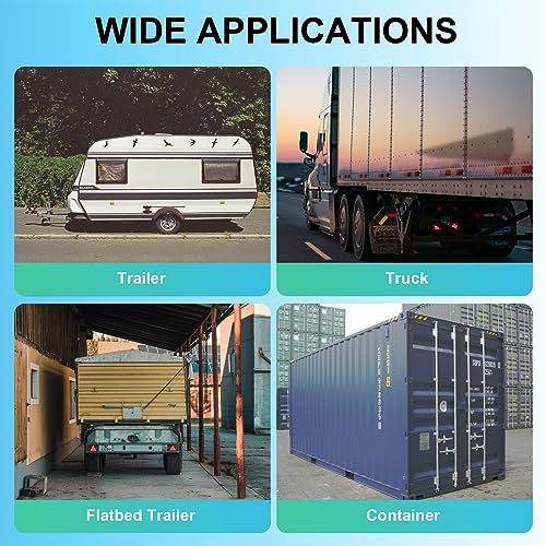 EJYTRVT Heavy Duty Cargo Trailer Door Latch 2 Pack- Secure Trailer Lock Latch with Hasp - Durable Enclosed Trailer Latch for Cargo Doors (Comes with Anti-Theft Screws and Anti-Loose Nuts) - Image 6