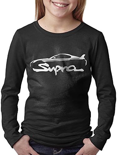 1992-02 Toyota Supra Exotic Car Boys&Girls Long Sleeve T Shirt Black