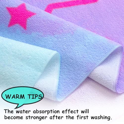 Image of NovForth Kids Beach Towel for Boys Girls, Hooded Bath Towel Wrap, Toddler Pool Towel with Hood