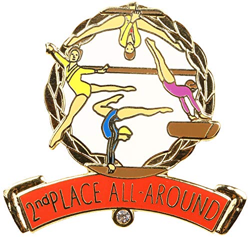 Snowflake Designs 2nd Place All Around Gymnastics Pin - 1900