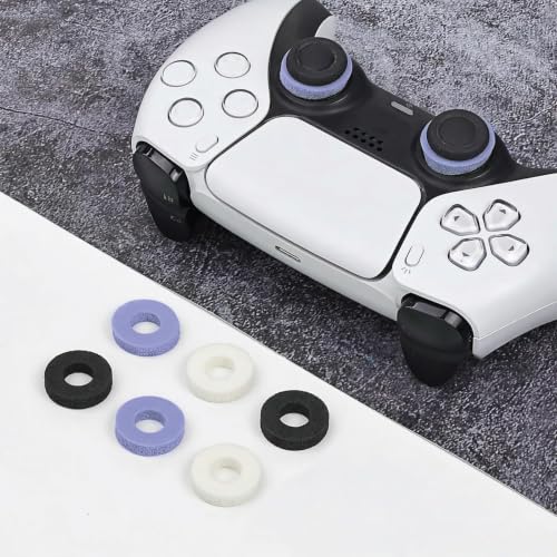 Image of MOLOPPO 6 PCS Precision Rings Kit for PS4, for PS5, for Xbox-Combo A | for PS5 Accessories, for Xbox Accessories, Gaming Controller Enhancer-Black /Purple /White