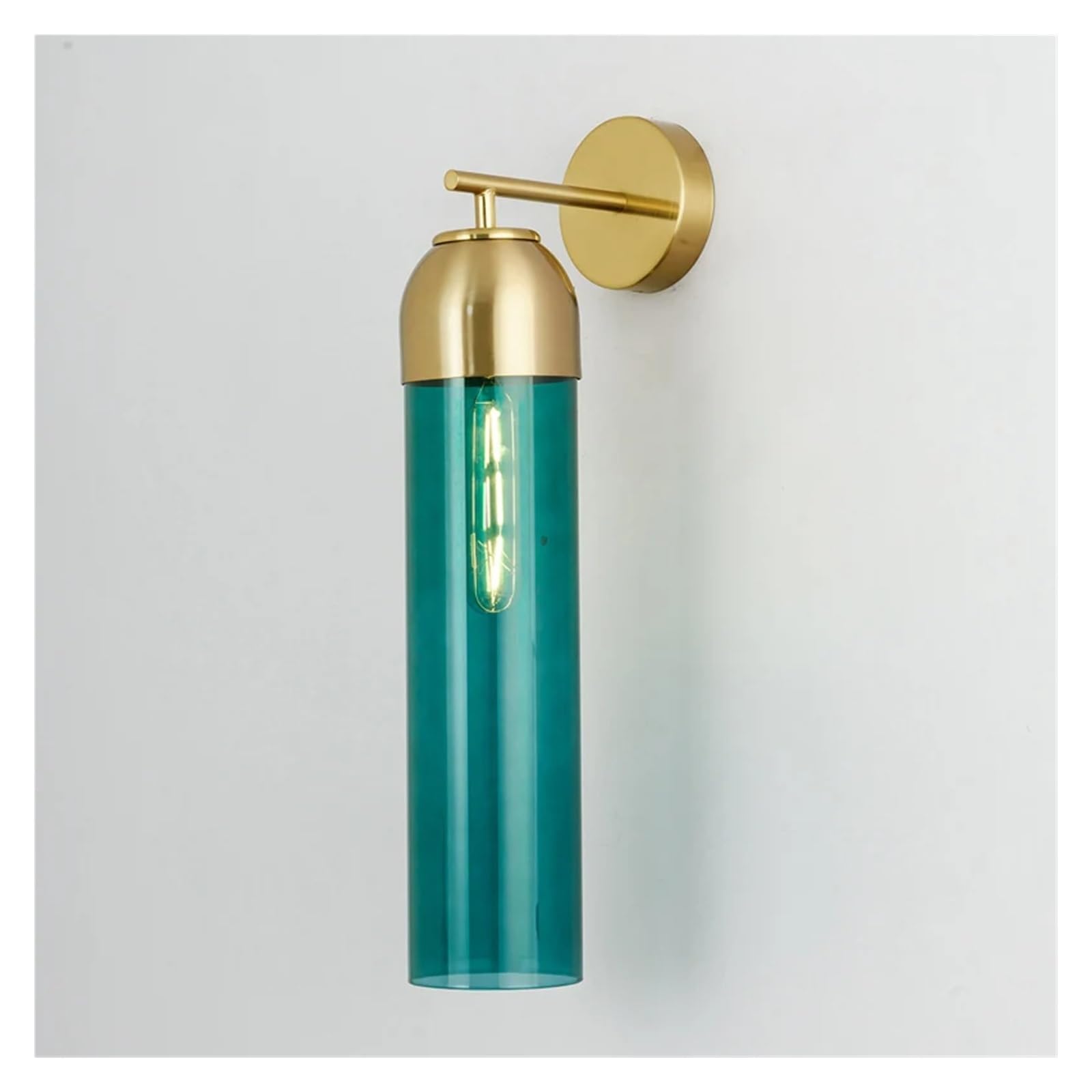 VDOQTLJT Modern Led Wall Lamp Gold Glass - Sconces Lighting Fiture Living Bedroom Bedside Minimalist Kitchen Restaurant Lights Decor Sconce(Vert)