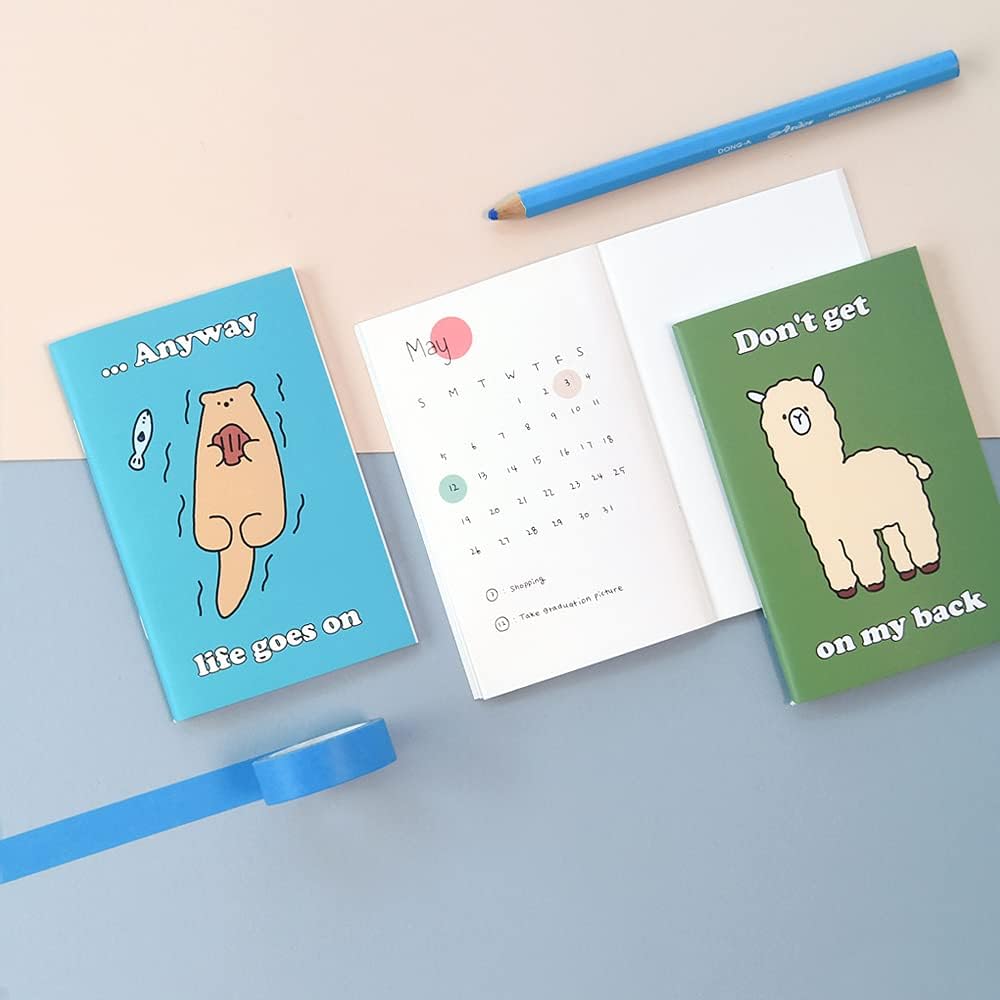 Monolike Story town mini notebook 12p SET_Animals note, Mini note, Pocket note, Blank note