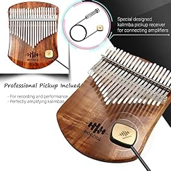 MOOZICA 21 Touches Solide Koa Kalimba Thumb Piano, Planche Plate en Bois Massif Kalimba Marimba Professionnel avec… - Les Beatles, Paul McCartney, John Lennon, RIngo Starr, George Harrison MOOZICA 21 Touches Solide Koa Kalimba Thumb Piano, Planche Plate en Bois Massif Kalimba Marimba Professionnel avec… – Image 2