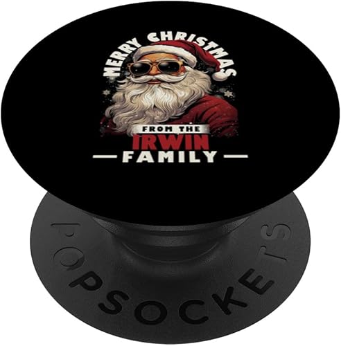 Irwin Family Christmas Costume Santa Matching Xmas Party PopSockets Standard PopGrip