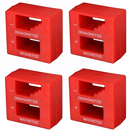 Harrier Hardware Magnetizer/Demagnetizer for Tools and Small Parts, 4-Pack