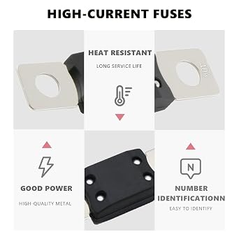 MEGA AMG Hight Current Fuses 3Pcs, 150Amp Bolt Mount High Current Protection for Car Vehicles Trucks Buses Caravans (150A)