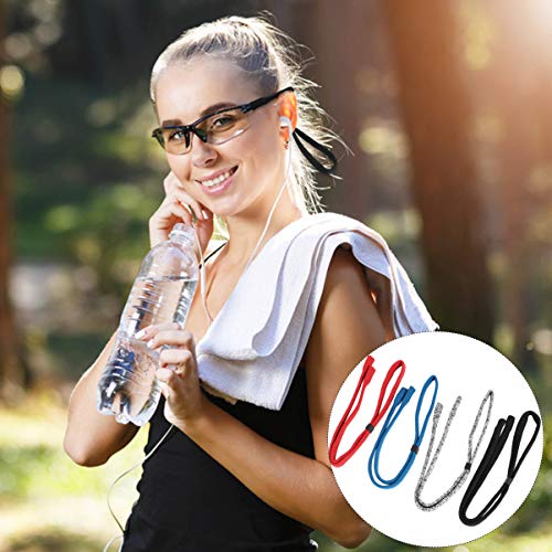 EXCEART 4 Pcs Ajustável Cinta de á“culos Esporte Cadeia Retentor de á“culos de Sol Cintas de á“culos