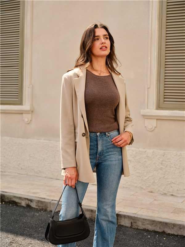 Arach&Cloz Women's Wool Blend Sweaters Non See Through All-Season Business Casual Tank 2026 - Image 3