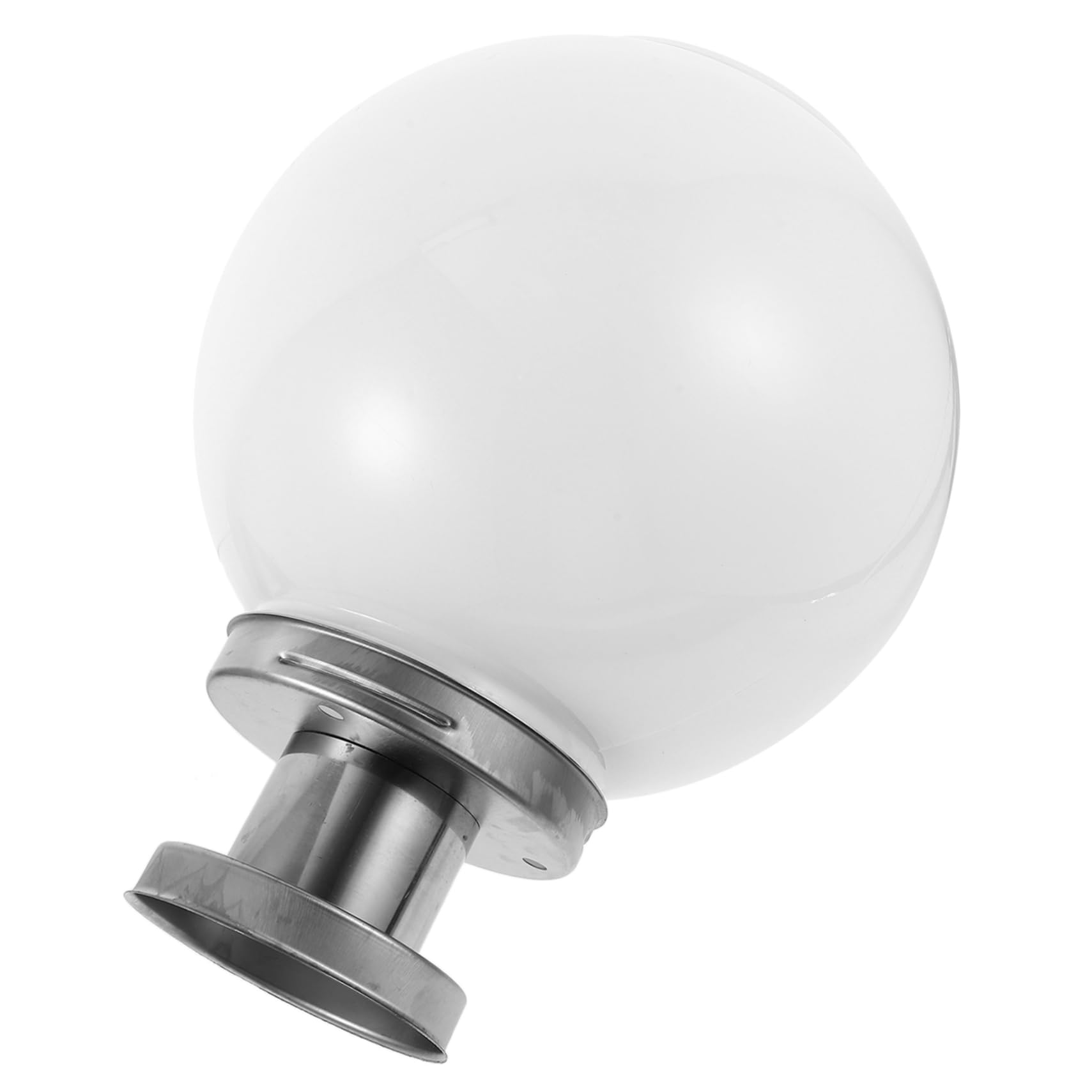 VILLCASE Lampada Solare da Esterno a Sfera Bianca per Cortile Alimentazione Solare in Plastica per Illuminazione Giardino e Recinzione