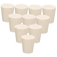 Vista 8 de Paquete de 20 tapones de goma sólida, tapón de goma de laboratorio blanco, tapón de tanque de tubería, tapón de sellado a presión, tapón de orificio