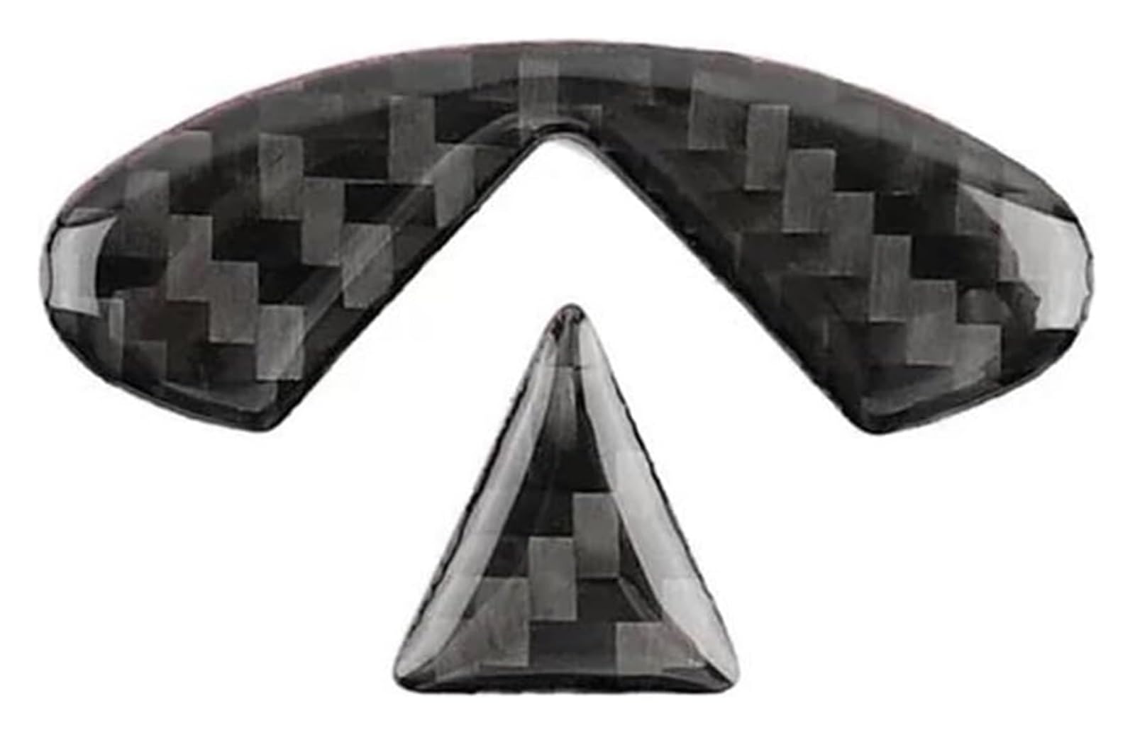 Carbon Fiber Interior Stickers for Infiniti for Q50 for Q60 2014-2019 Steering Wheel Cover Sticker Interior Trim(Black)