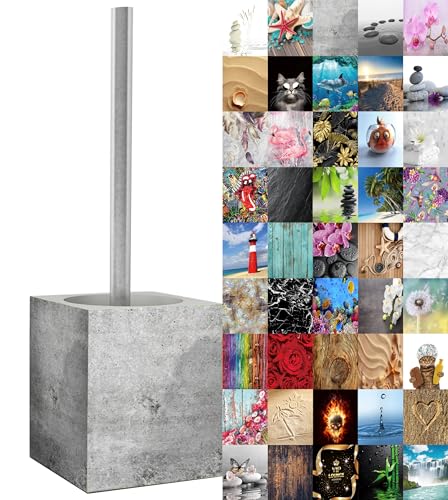 Sanilo WC Bürste, viele schöne Klobürsten zur Auswahl, hochwertige Qualität, Elegantes Design (Beton)