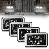 MAYELLO 4Pcs 4x6 LED Headlights DOT 60W Hi/Lo Sealed Beam Headlights