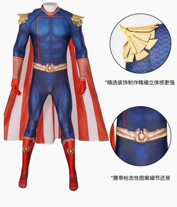 SIZE XL The Homelander Cosplay Costume for Women Girls Men Adult Anime Outfit Halloween Party Stage Performance Clothes