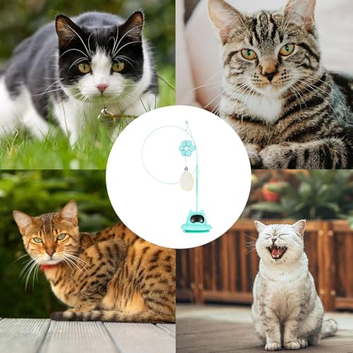 Ventosa de varinha de penas de brinquedo de gato, brinquedo de varinha de gato de sucção - Brinquedo