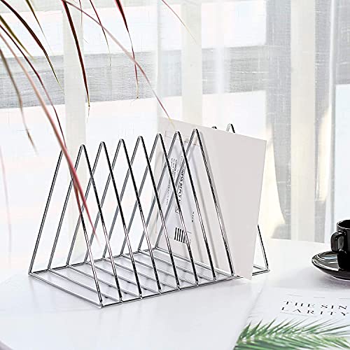 Image of Zepdos Magazine and Newspaper Stand for Table, Office Desk Book Organizer, File Stand (Pack of 1)