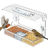 Aozzy Mangeoire pour oiseaux avec ventouses puissantes