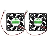 Security-01 2-Pack 60mm by 60mm by 15mm 6015 12V DC 0.10A Ball Bearing Brushless Cooling Fan 2pin...