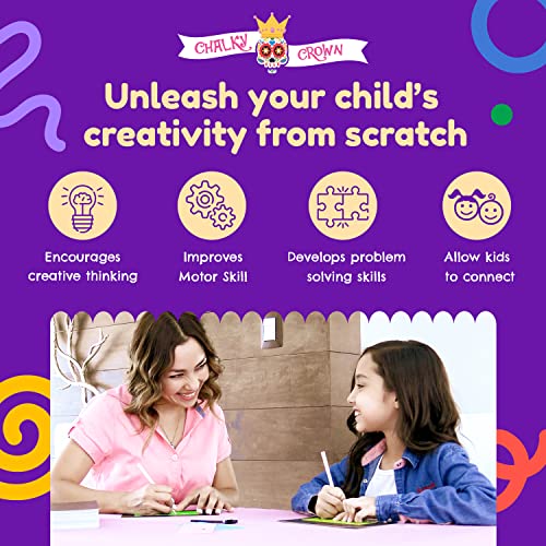 - Black Scratch Art Paper, Rainbow Scratch Paper Art Set For Kids - Art Paper, Rainbow Paper - Scratch Pad For Kids #TOP2