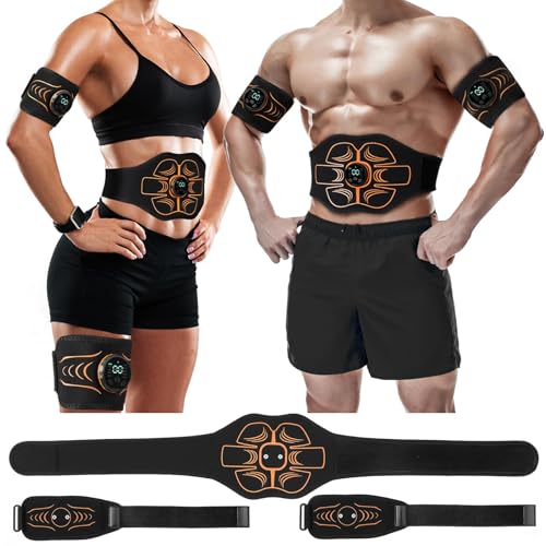 Electronic Muscle Stimulator;Abs Stimulator Muscle Machine for Abdomen/Arms,USB Rechargeble for Fitness Strength Training Workout Equipment Men and Women