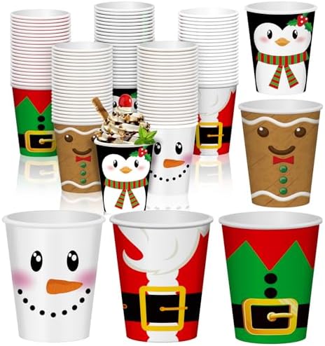 Gerrii 150 Pcs 9 oz Christmas...