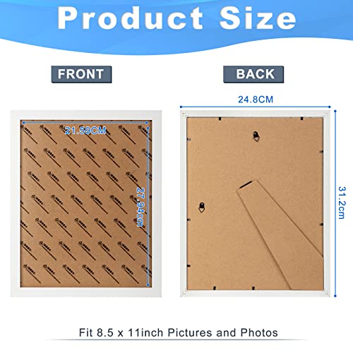 Hoteam 18 Pack Picture Frames Diploma Frames Degree Frame Wood Certificate Frame Award Document Frame Photo Frame Horizontal And Vertical Formats For Wall Or Tabletop Display (White, 8.5 X 11 Inch) #TOP1