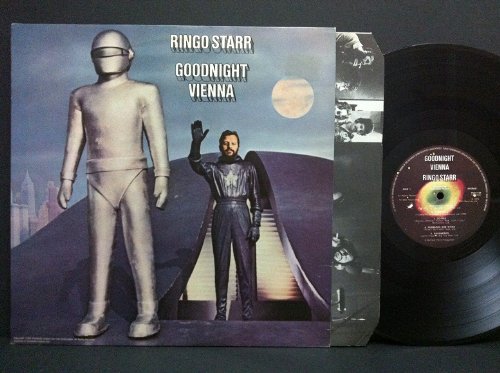 Album Art for Ringo Starr Goodnight Vienna Original Apple Records release SW 3417 70's Rock Vinyl (1974) by Ringo Starr