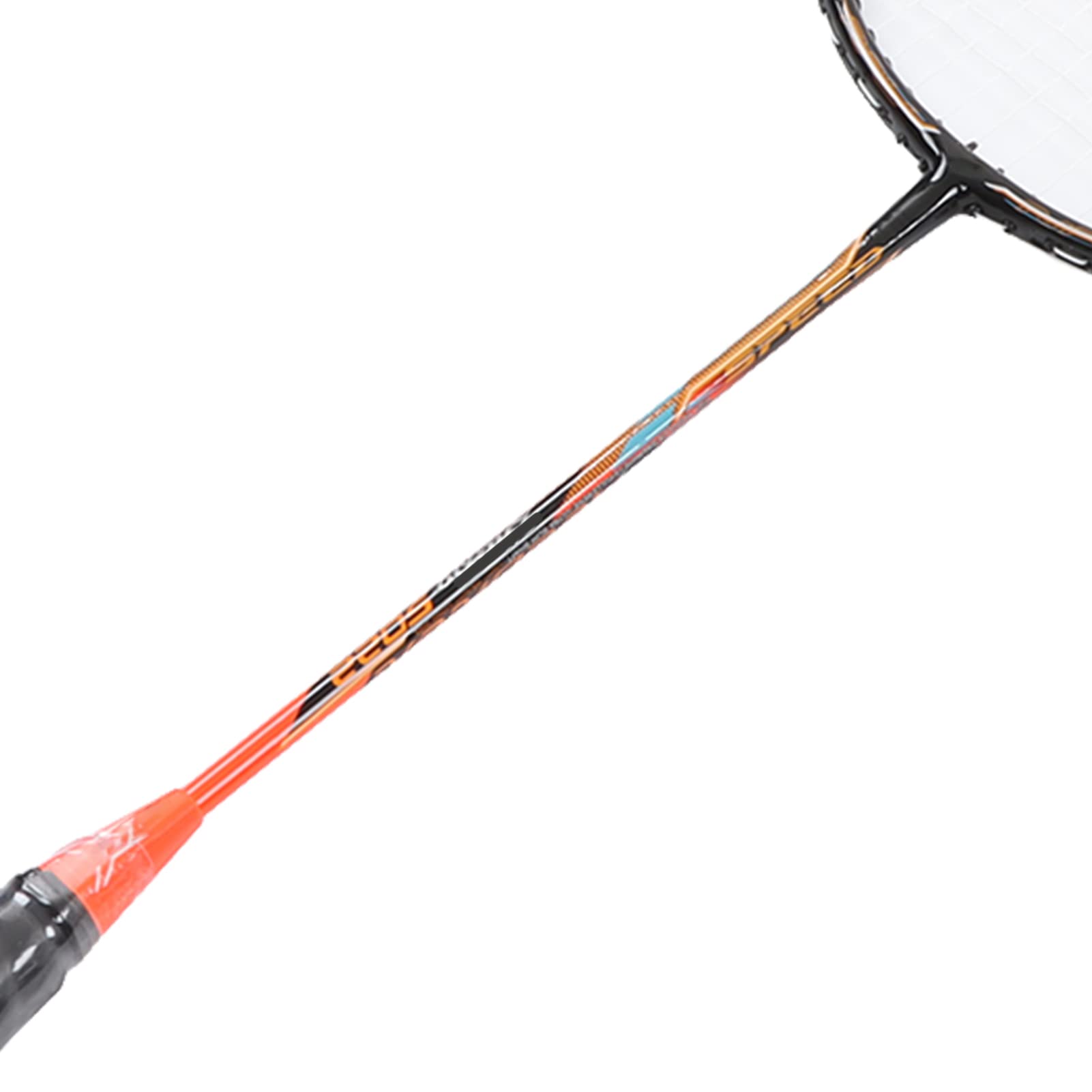 Bediffer Racchette da Badminton Doppie in Lega di Carbonio Integrate per Allenamento e Competizione - Confezione da 2 con Custodia Arancione 660 Mm