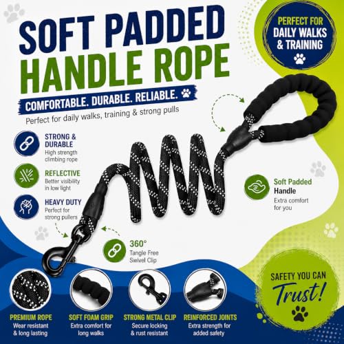 Image of Dog Harness for Small Dogs | No Pull, Adjustable, Reflective, Harness Leash Combo for 5-13Kg Pets (Black, Small)