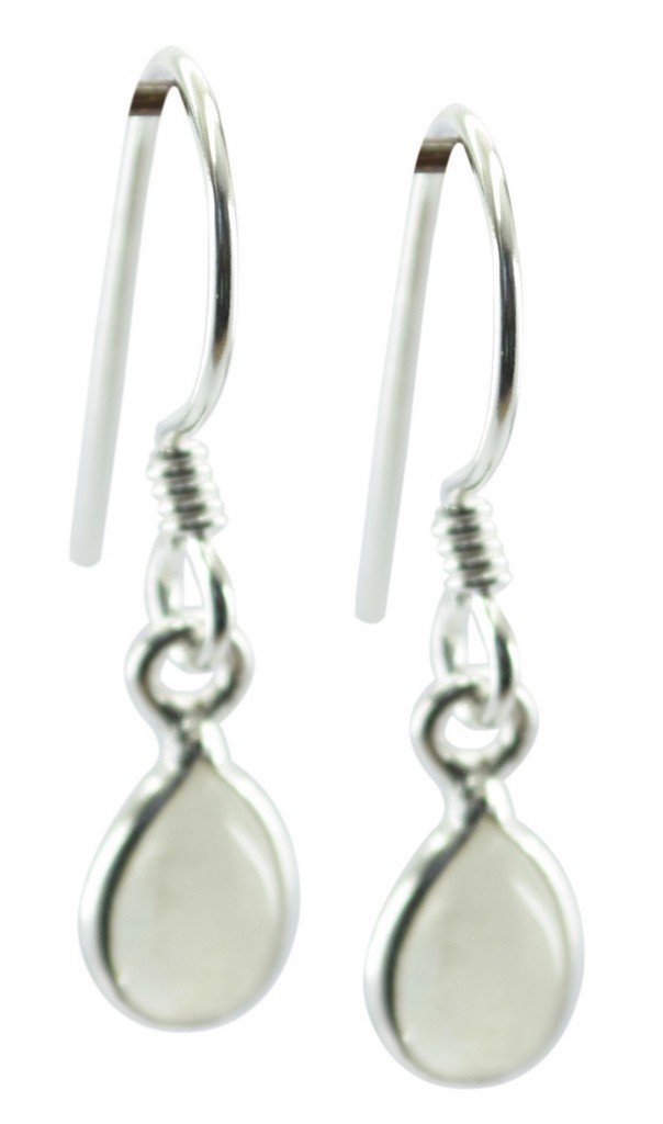 Riyo Orecchini Donna In Argento 925 Con Pietra Di Luna Arcobaleno - Design Splendente, Regalo Di Compleanno O Fidanzamento